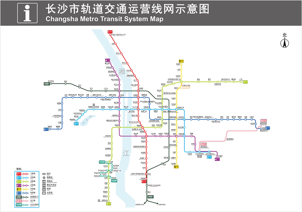 长沙地铁线路图